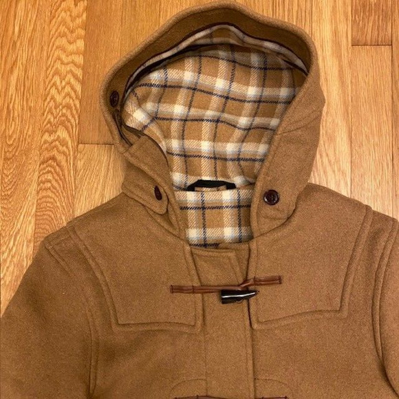 ORIGINAL MONTGOMERY Duffle Coat 38 Womens Medium/Mens Small camel horn buttons - Picture 3 of 12